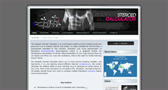 Desktop Screenshot of anabolicsteroidcalculator.com